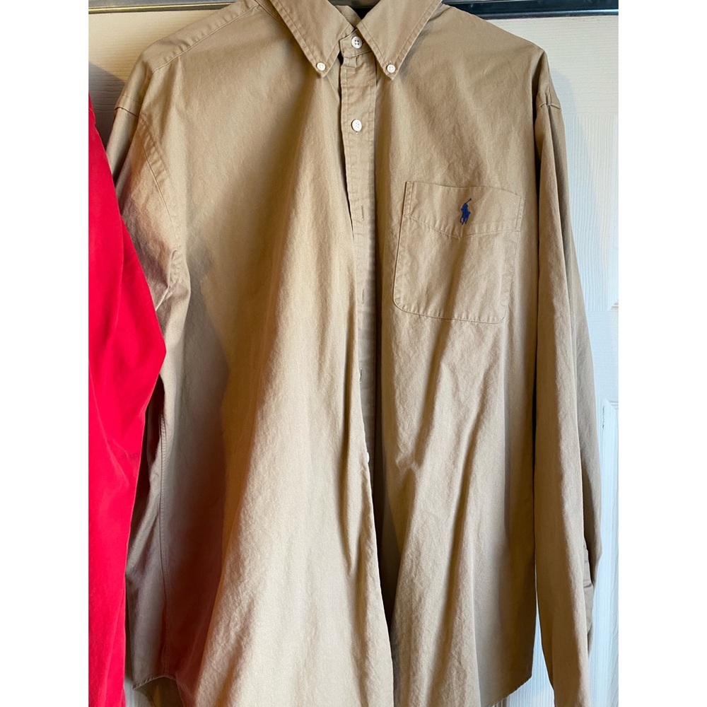 Tan Polo Ralph Lauren Button Down